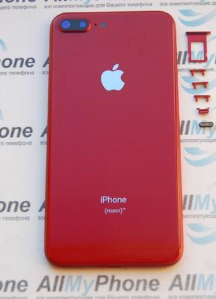 Корпус для Apple iPhone 8 Plus Red/Silver