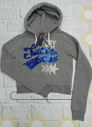 Толстовка женская оригинал superdry boutique star hoodie sweat...