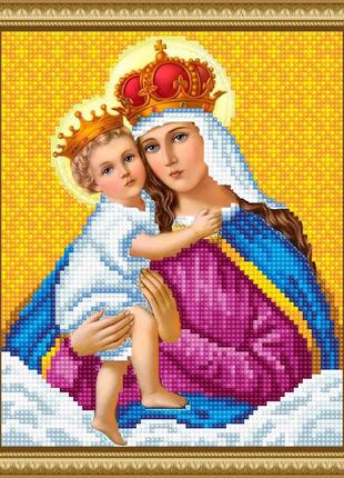 Алмазная вышивка Икона Мадонна с младенцем религия бог полная ...