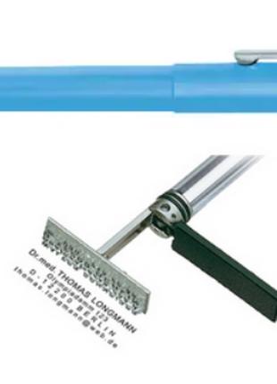 Ручка стилус зі штампом Shiny, блакитний корпус