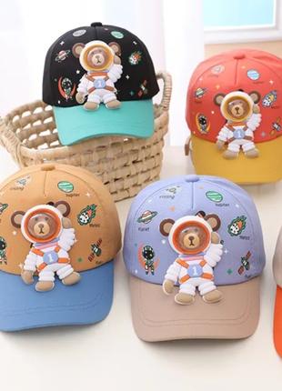 Детская кепка Мишка космонавт, кепки,бейсболка , 2-6 лет, новые