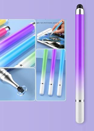 Универсальный Емкостный Стилус 2 в 1 Touch Pen Фиолетовый для ...