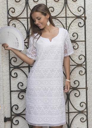 Пляжное платье для женщин fresh cotton 600 f-1c 50(xxl) белый