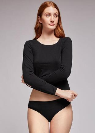 Хлопковая кофта с длинным рукавом gisela 0129 black 46(l) черный