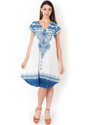 Широке пляжне плаття для жінок iconique ic8-074 44(m) білий ic...