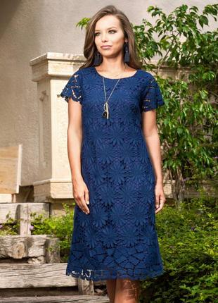 Женское платье indiano 1423 i-2v/c 44(m) синий