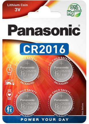 Батарейка Panasonic CR 2016 Lithium * 4 (CR-2016EL/4B)