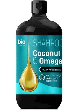 Шампунь 946мл Coconut Oil Omega 3 Для жінок і чоловіків ТМ BIO...