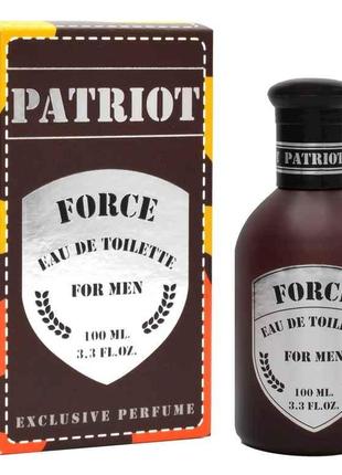 Туалетна вода для чоловіків 100мл Force ТМ Patriot