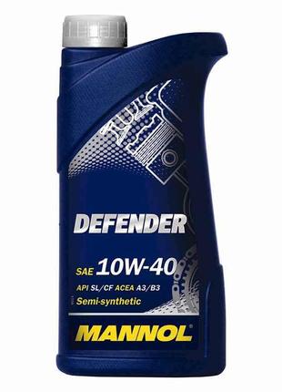 Масло моторне напівсинтетичне DEFENDER SAE 10W-40 1л ТМ MANNOL