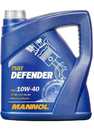 Масло моторне напівсинтетичне DEFENDER SAE 10W-40 4л ТМ MANNOL