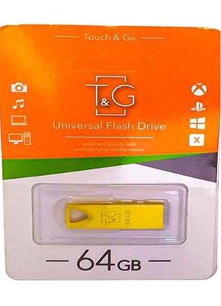 Флеш USB 117 золото Metal series 64 GB ТМ TG