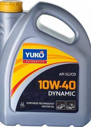 Масло моторне синтетичне DYNAMIC 10W-40 API SG/CD 4,0 л ТМ Yuko