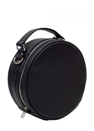 Женская круглая сумка sambag bale черная