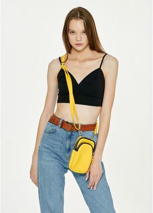 Женская сумка sambag modena желтая