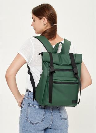 Женский рюкзак ролл rolltop zard зеленый