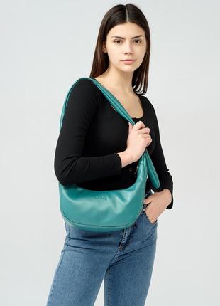 Компактная и удобная женская сумка sambag hobo - мурена