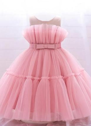 Яскрава сукня 90-140 см на принцесу рожева