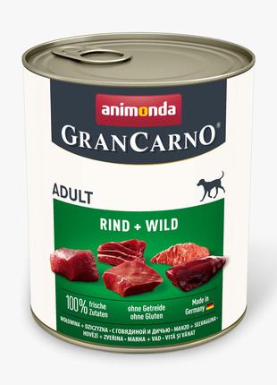 Влажный корм для собак Animonda GranCarno с говядиной и дичью ...