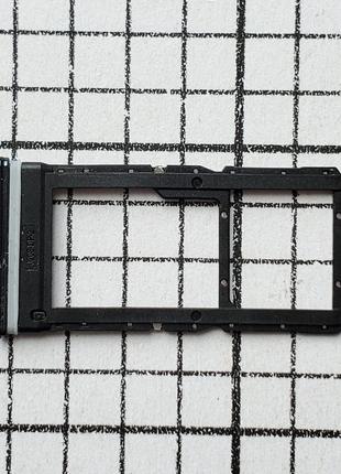 SIM лоток Xiaomi Poco X3 для телефона черный Original