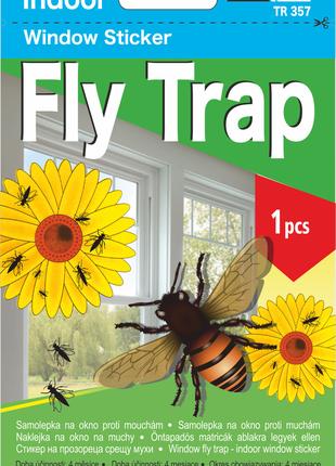 Наклейка в форме цветка от комаров и мух Fly Trap TRIXLINE TR 357