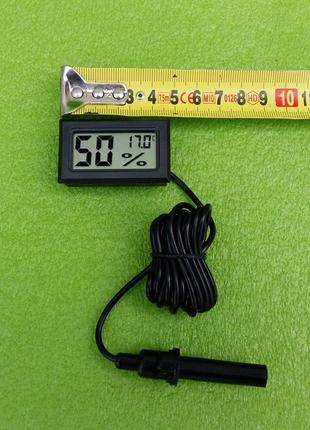Влагомер-гигрометр с термометром-градусником цифровой (на бата...