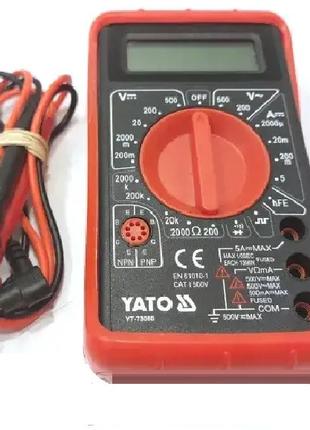 Мультиметр універсальний тестер цифровий вимірювач YATO YT-73080