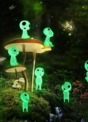 10 шт светящиеся фигурки духи леса призраки миядзаки принцесса...