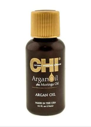 Відновлююча олія  для волосся chi argan oil plus moringa oil