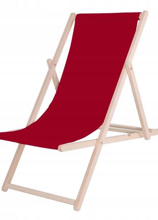 Шезлонг (кресло-лежак) деревянный для пляжа, террасы и сада Sp...