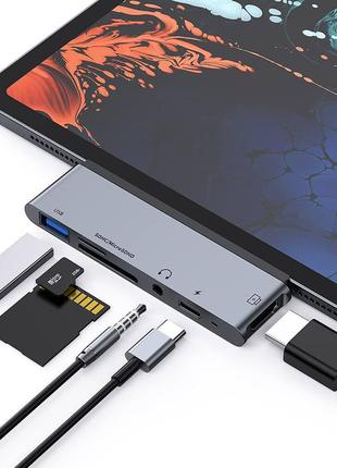 СТОК USB C Hub \ адаптер \ устройство чтения карт SD/TF FLYLAND