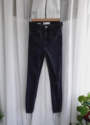 Черные скинни джинсы размер xxs