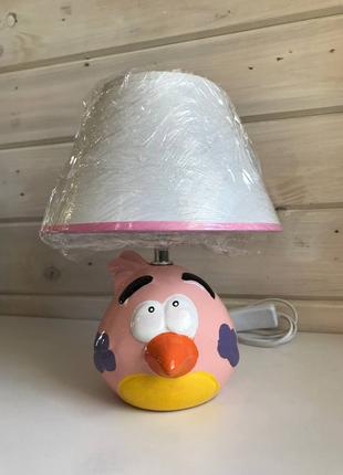 Детская настольная лампа, лампа в детской девочке розовая