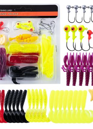 Набор силиконовых рыболовных приманок Pro Fishing Lure Tackle Set