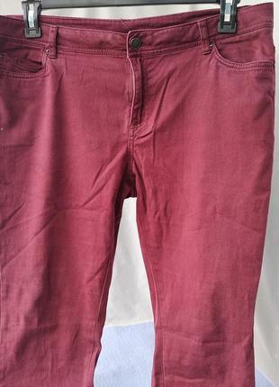 Жіночі джинси бордового denit co, размір uk16/eur44