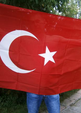 Прапор Туреччини з металевими люверсами 90x150 см. MFH. Німечч...