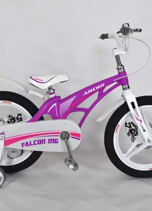 Детский велосипед Ardis Falcon 18" фиолетовый с боковыми колесами