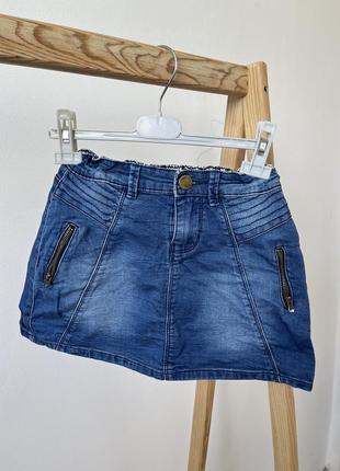 Детская джинсовая юбочка для девочки 146