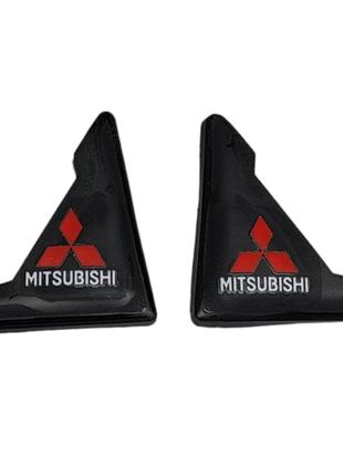 Уголки на двери автомобиля MItsubishi для защиты от сколов, ца...