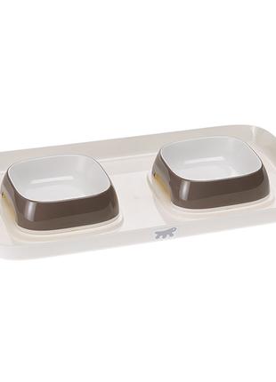 Миски на подносе для собак и кошек Ferplast Glam Tray (Ферплас...