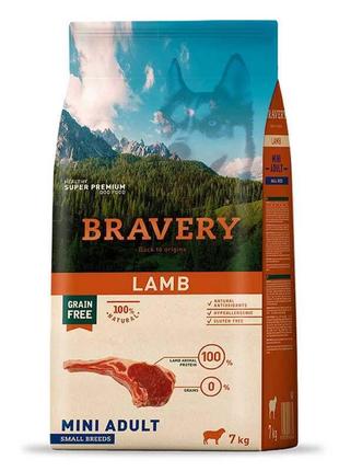 Bravery Lamb Mini Adult (Бравери Мини Ягненок) беззерновой кор...