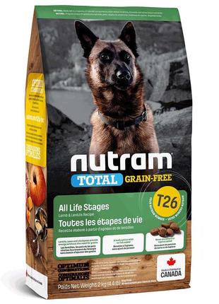 Nutram T26 Total Grain Free Lamb lentils(Нутрам Тотал Грейн Фр...