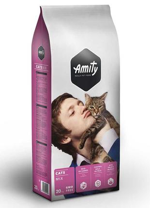 Amity ECO Cat MIX (Амити Эко Кет Микс Мяса) сухой корм для взр...