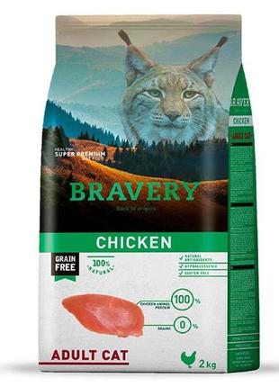 Bravery Chicken Adult Cat (Бравери Эдалт Кет Курица) сухой без...