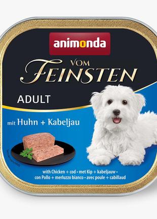 Влажный корм для собак Animonda Vom Feinsten с курицей и треск...
