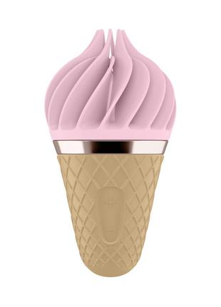 Мороженка спінатор Satisfyer Lay-On - Sweet Treat Pink/Brown, ...