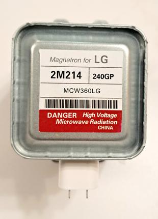 Магнетрон СВЧ LG 2M214 для микроволновой печи