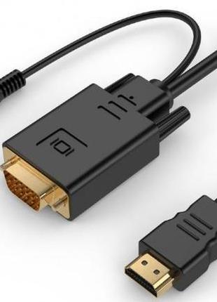 Перехідник Cablexpert HDMI / VGA / audio 1.8m Black (A-HDMI-VG...