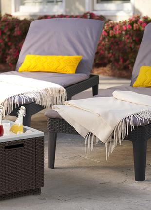 Шезлонг allibert jaipur sun lounger