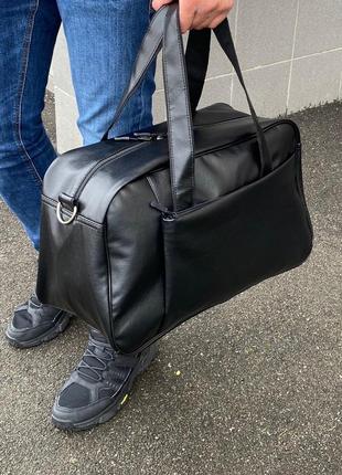 Чорна спортивна дорожня класична сумка чоловіча жіноча чорна е...